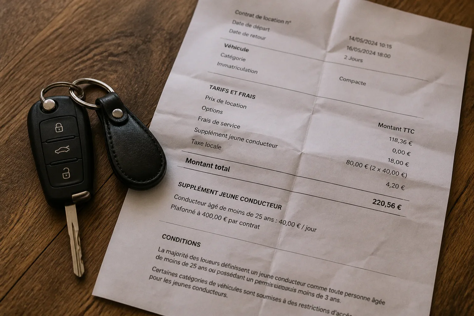 Location de voiture jeune conducteur : l'envolée des tarifs