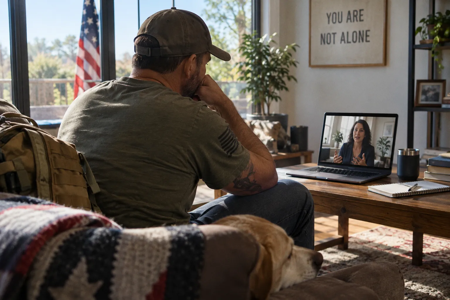 Téléthérapie post-suicide : le nouveau dispositif national de la Veterans Health Administration